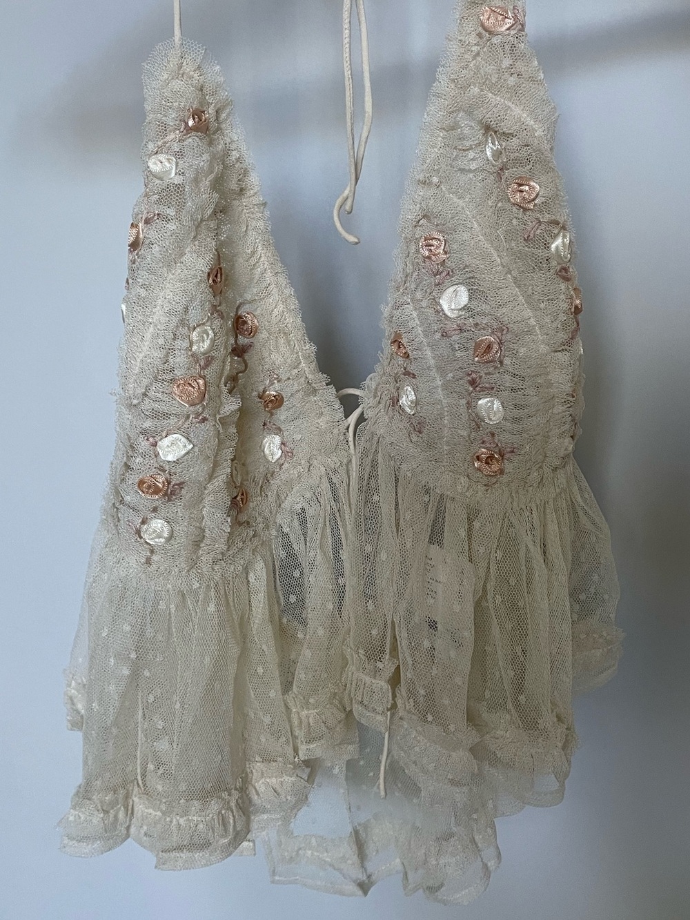 Free People Rosalita Ruffle Cami Sz S - Picture 6 of 9